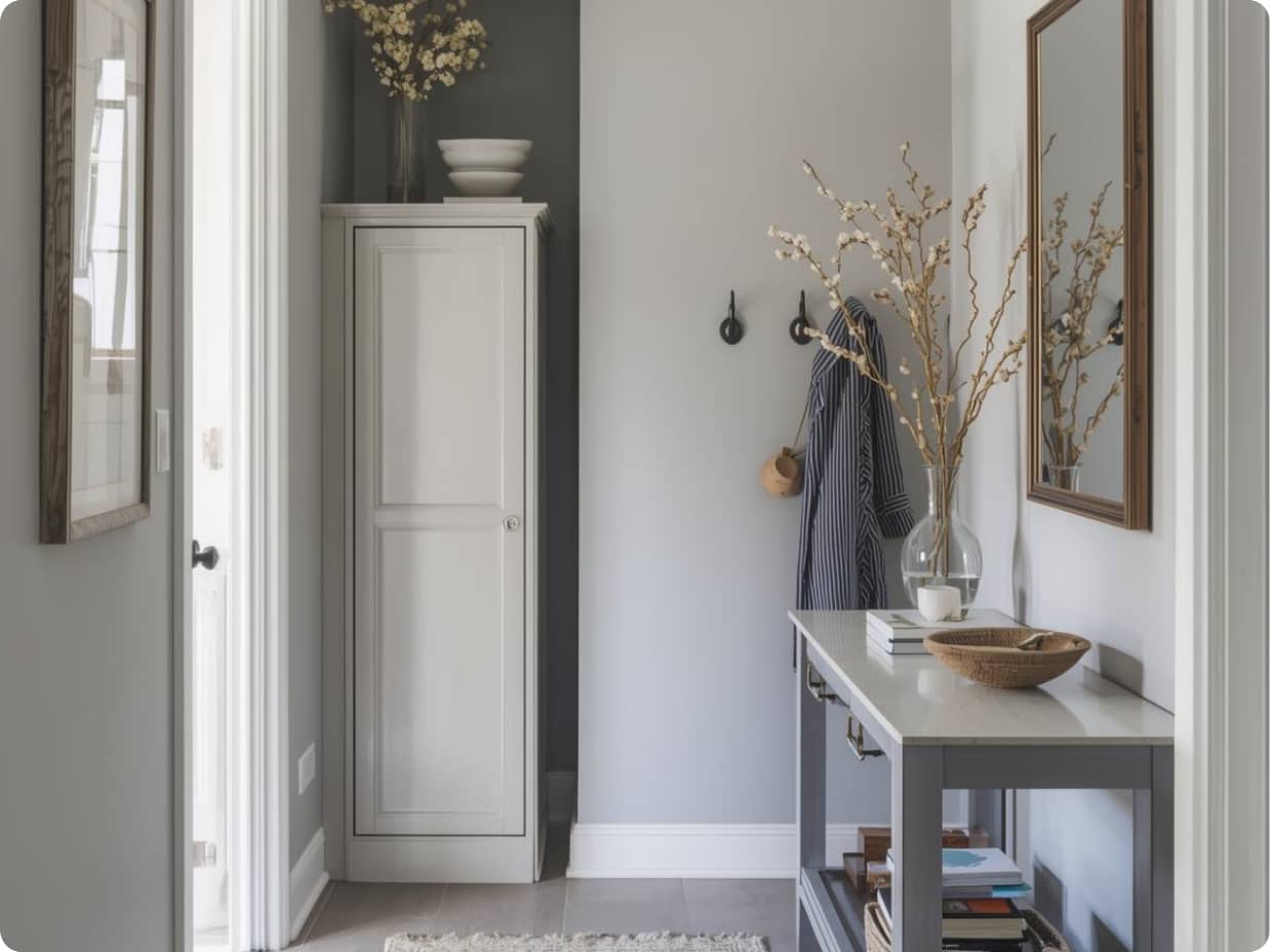 Minimal Entryway Designed for Daily Reset Habits expert decluttering tips demonstrated in a minimal entryway with clean surfaces and simple decor